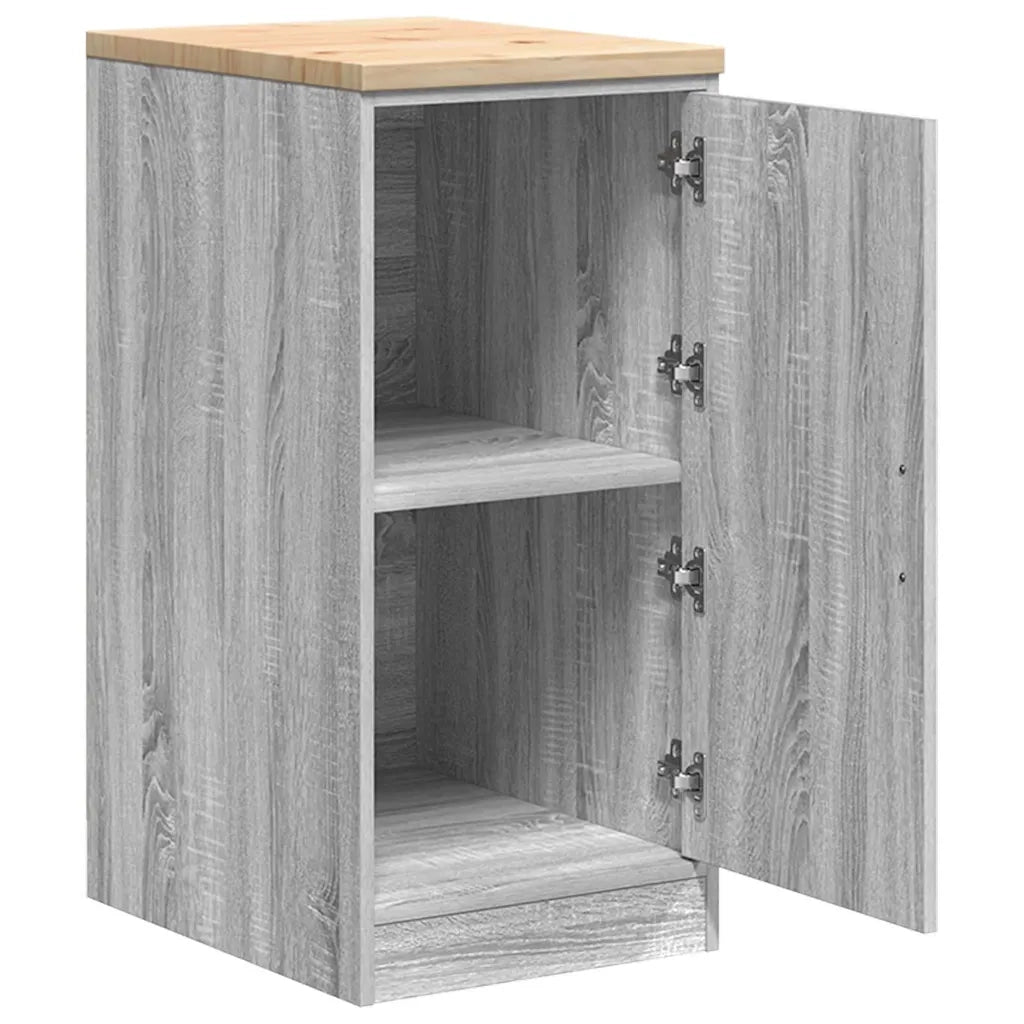 vidaXL Armadietto per Garage Grigio Sonoma 40x51x85 cm