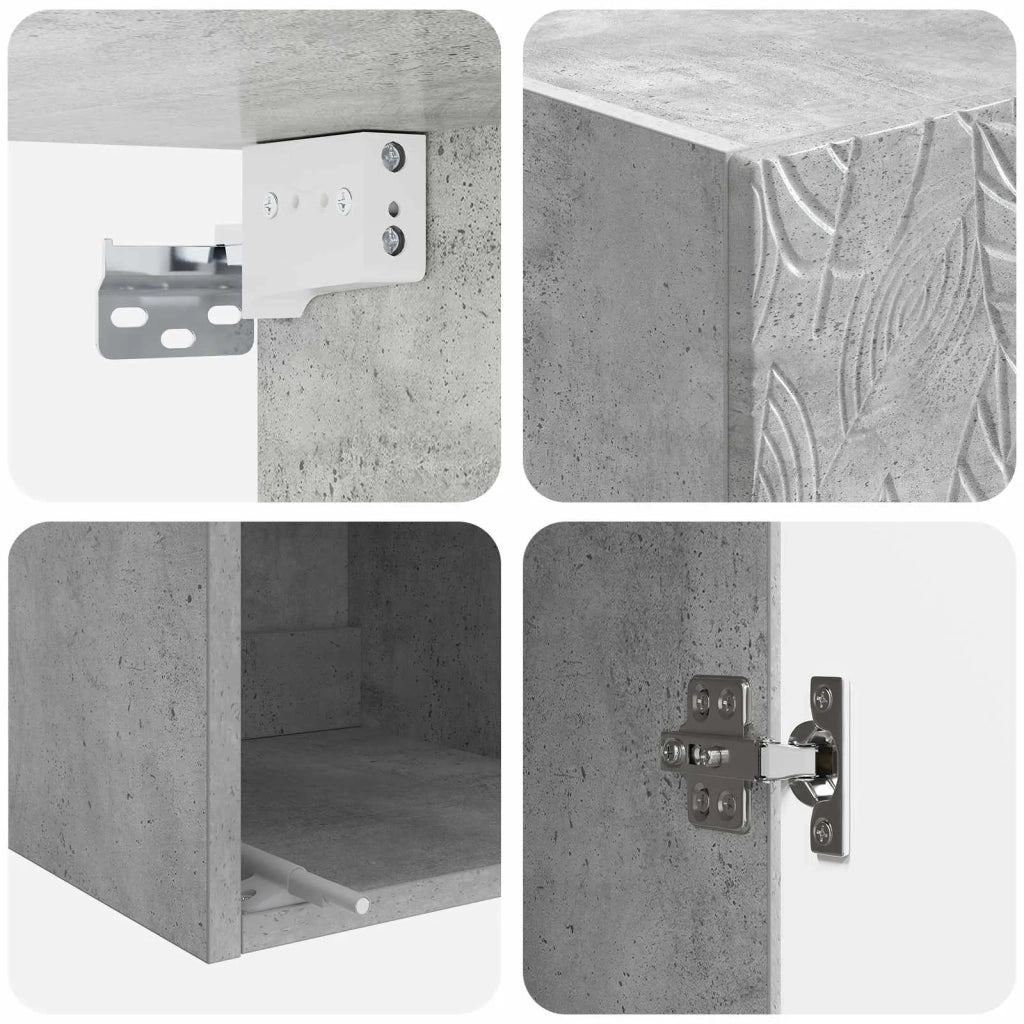 Set di armadi 2 pcs Grigio Cemento 33 x 34,5 x 90 cm 3416730