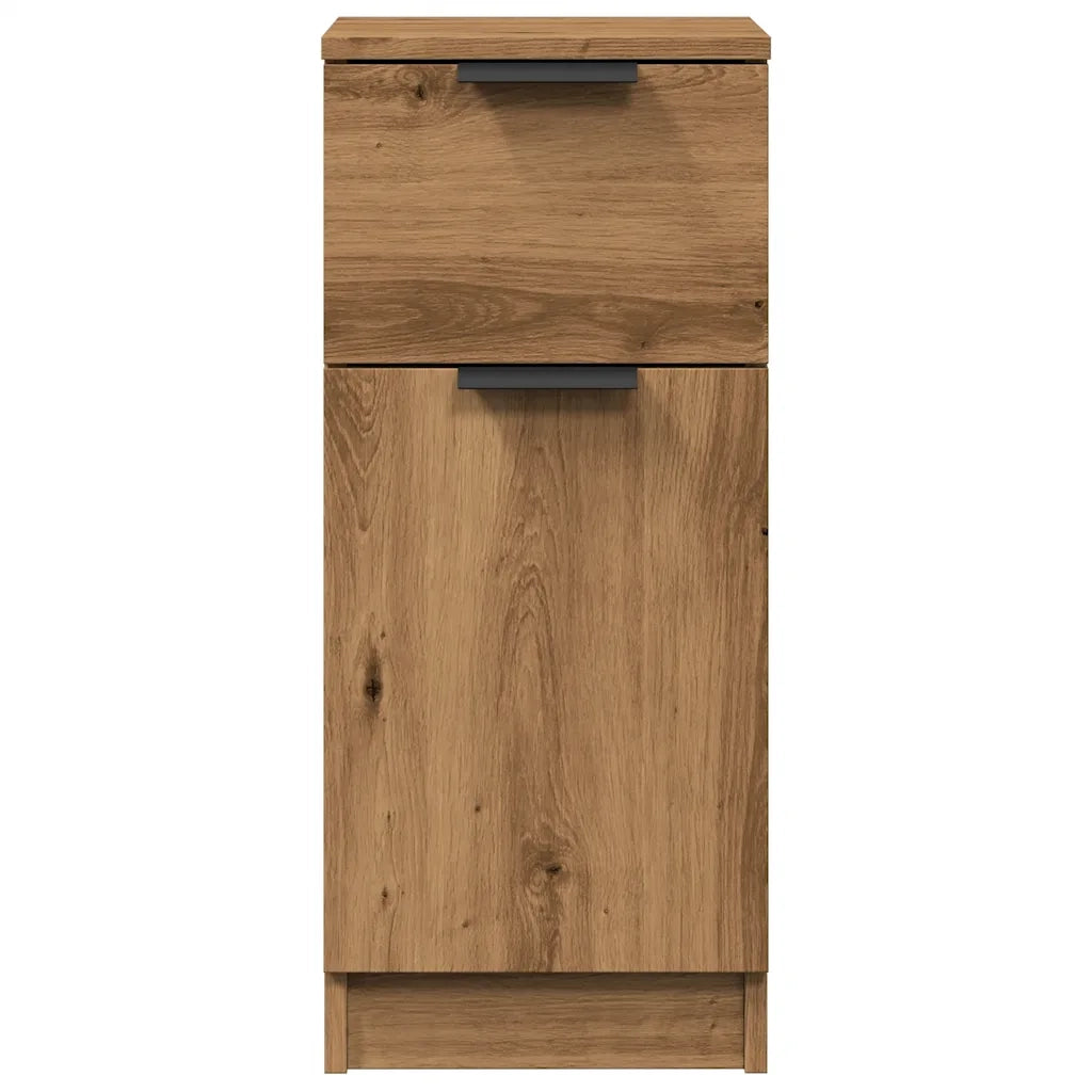 Credenze 2 pz Rovere Artigianale 30x30x70 cm Legno Multistrato 856954