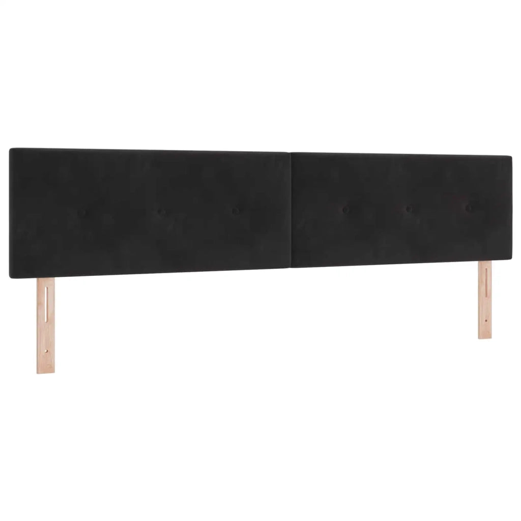 Letto Ottomano con Materasso e LED Nero 200 x 200 cm Velluto 3457163
