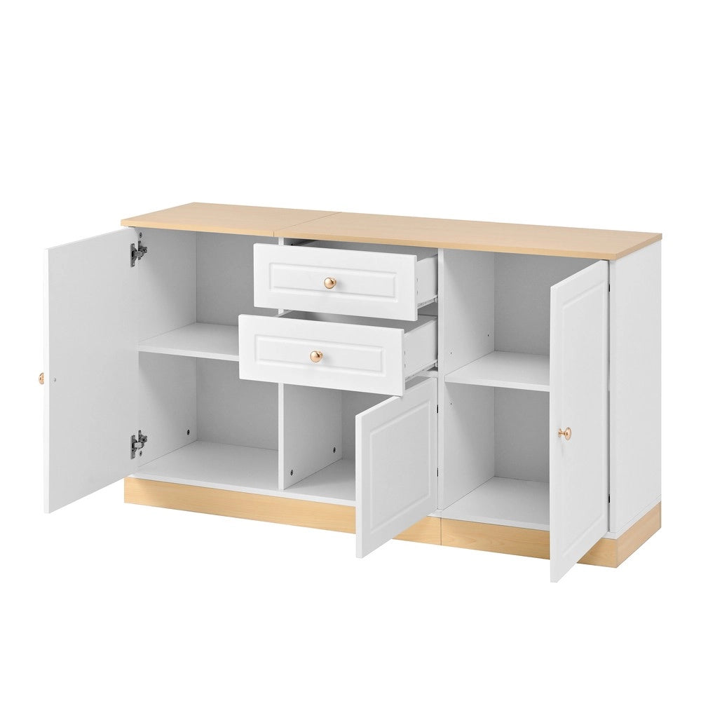 Credenza 3 Ante e Cassetti ¨C MINIMAL ¨C Mobile Contenitore Multiuso per Soggiorno e Sala da Pranzo