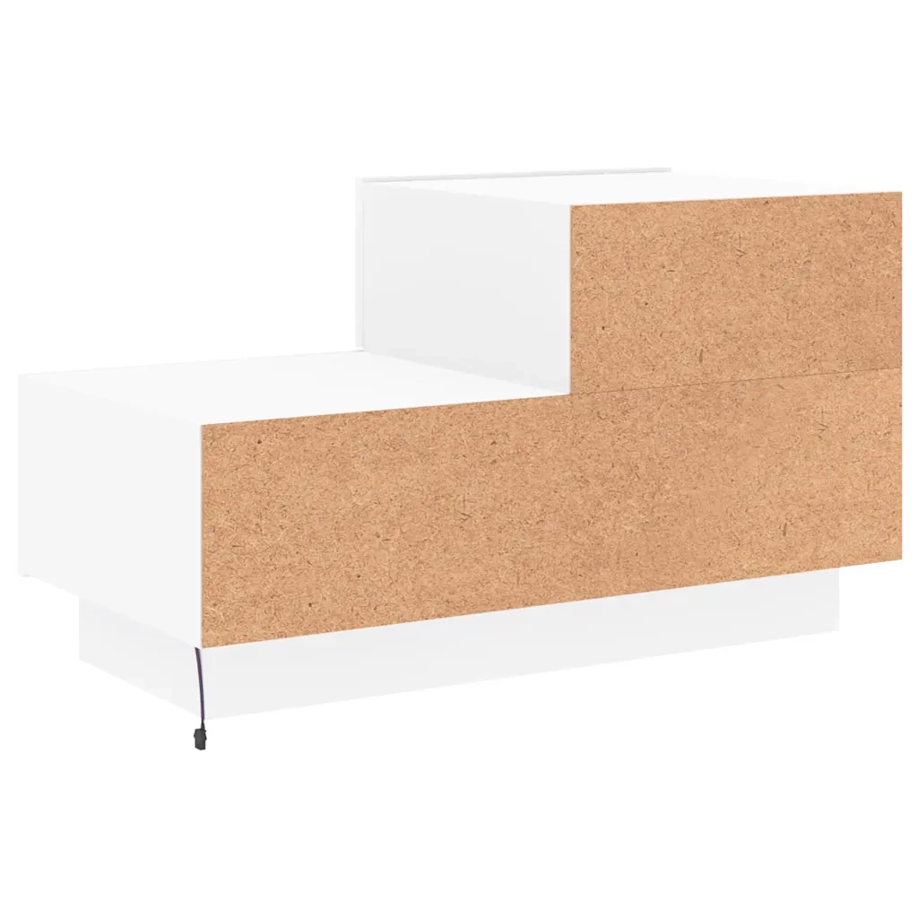 Comodino con Luci LED Bianco 70x36x40,5 cm 836777