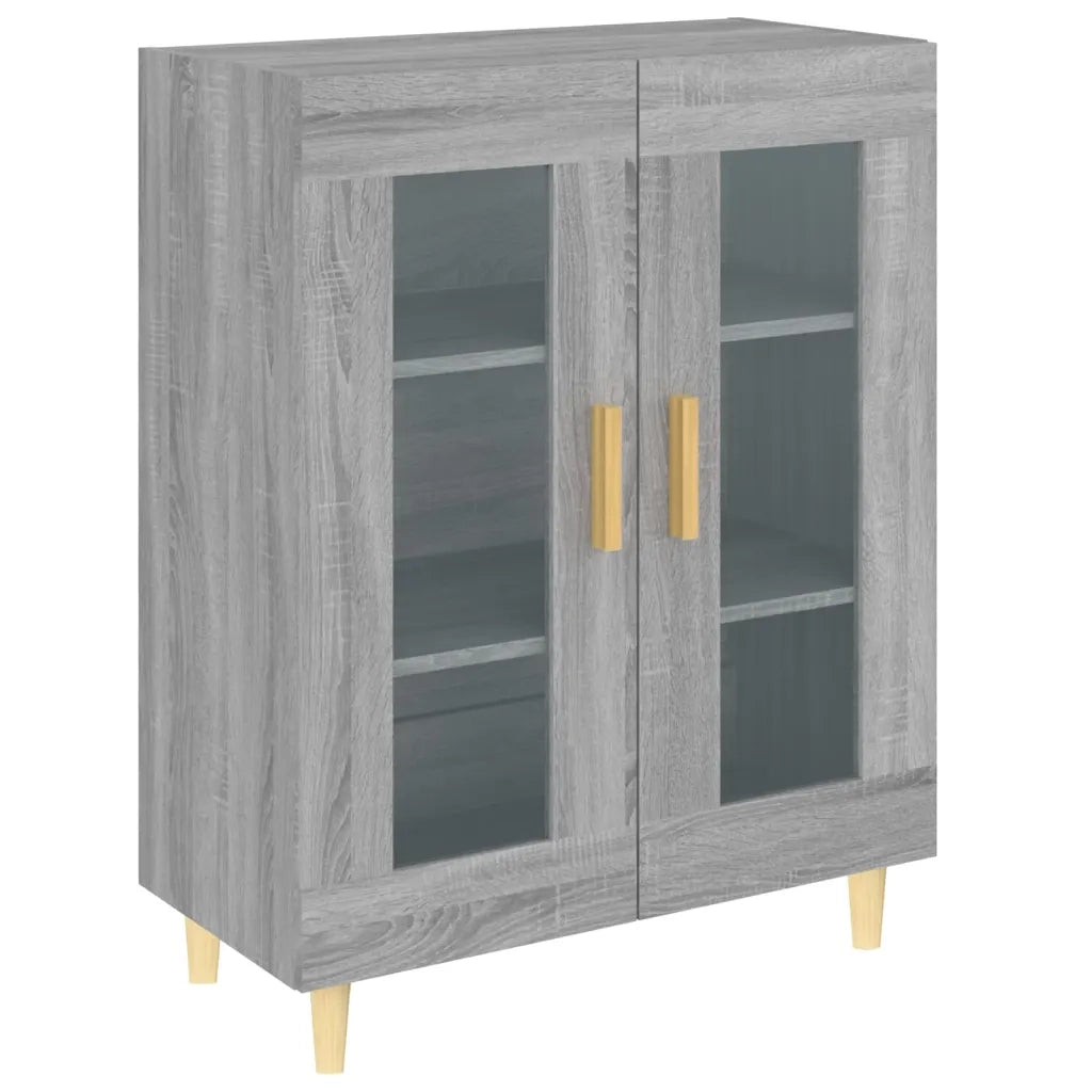 Credenza Grigio Sonoma 69,5x34x90 cm in Legno Multistrato 817334
