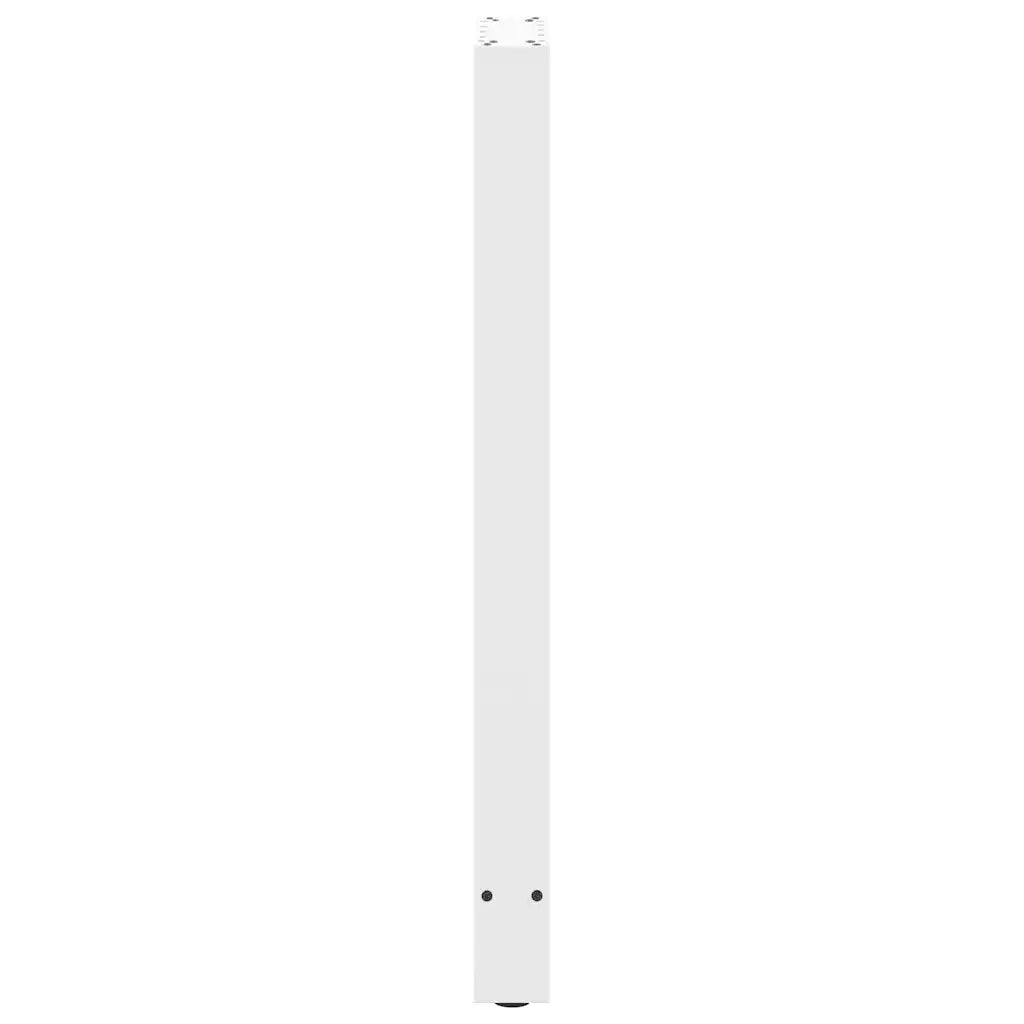 vidaXL Gambe per tavolo da bar bianche 2 pz 50x(100-101) cm in acciaio