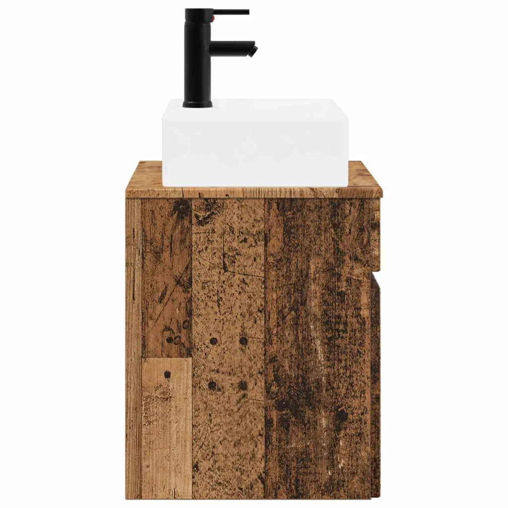 Mobile Lavabo da Parete Legno antico 39 x 41 x 62,5 cm 890580