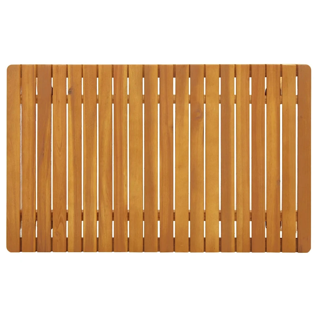 Tavolo da esterno-Tavolino da Giardino 90x55x35 cm in Legno Massello di Acacia