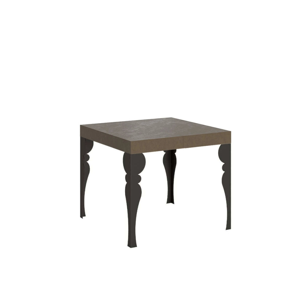 Tavolo allungabile 90/246x90 cm Paxon tortora gambe antracite