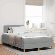 Letto a molle con materasso Grigio chiaro 120 x 200 cm Tessuto 3342198