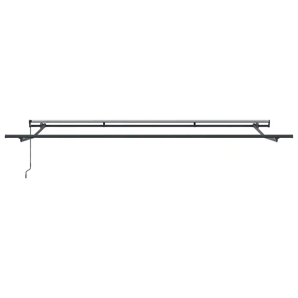 vidaXL Tenda da Sole Retrattile Manuale Bordò 500x300 cm