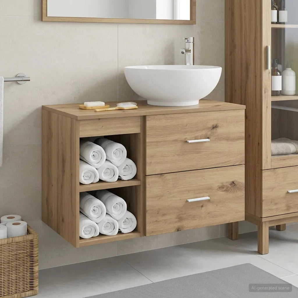 Set di mobili per il bagno 2 pcs Rovere Artigianale 3403919