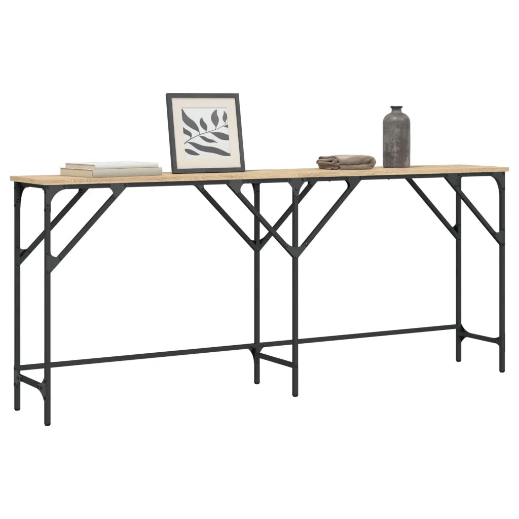 Tavolo Consolle | Tavolo d'Ingresso Rovere Sonoma 180x29x75 cm in Legno Multistrato