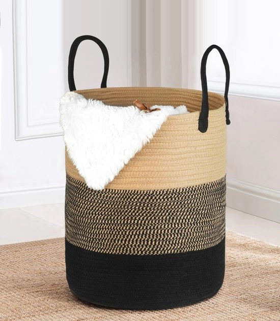 Asciugamani e Pannolini Raccoglitore per Lavanderia, 66L Asciugamani con Maniglia, Raccoglitore per Asciugamani e Pannolini per Lavanderia, 38x46cm