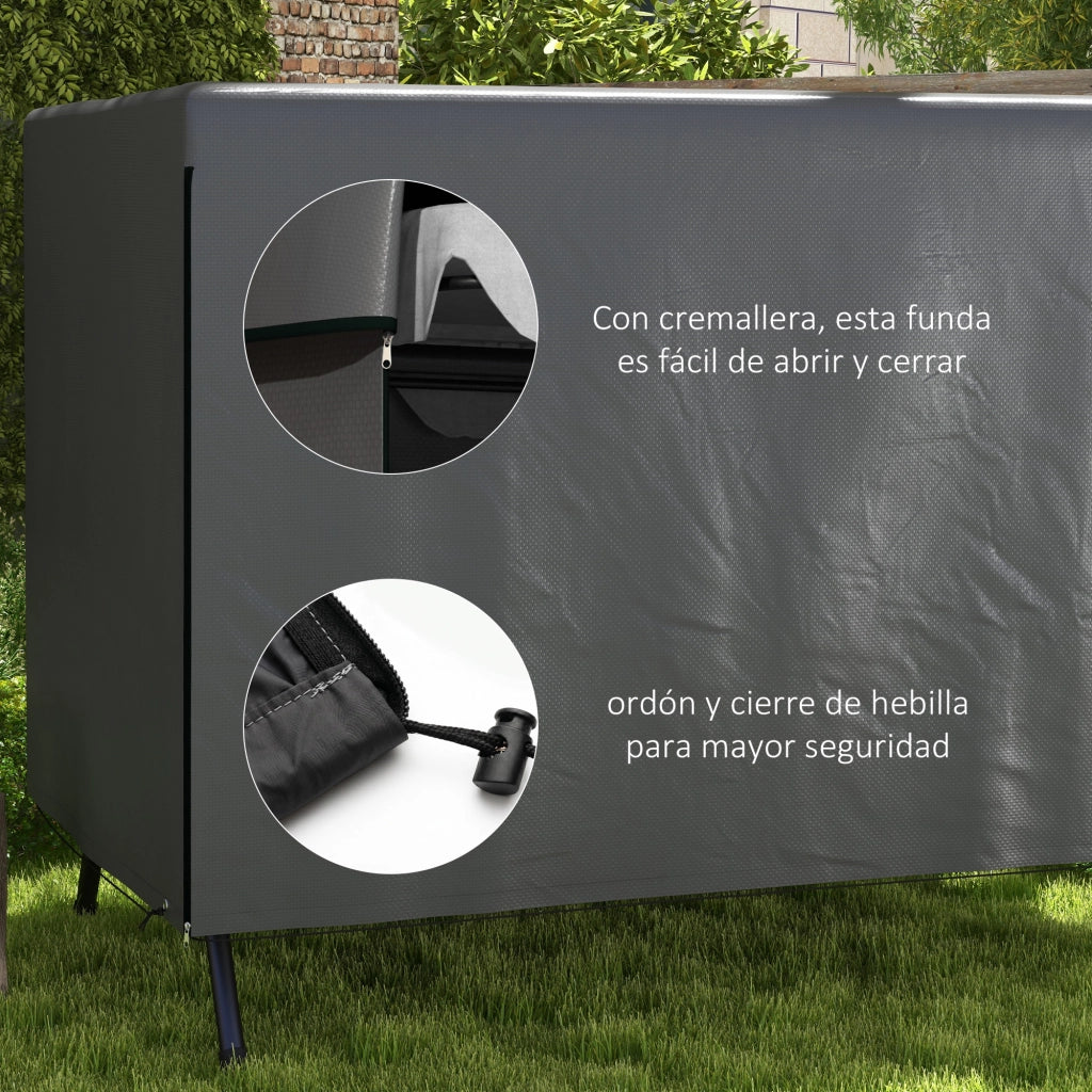 Copertura Impermeabile per Dondolo da Giardino 3 Posti ¨C zephmum ¨C Grigio 215x155x150 cm