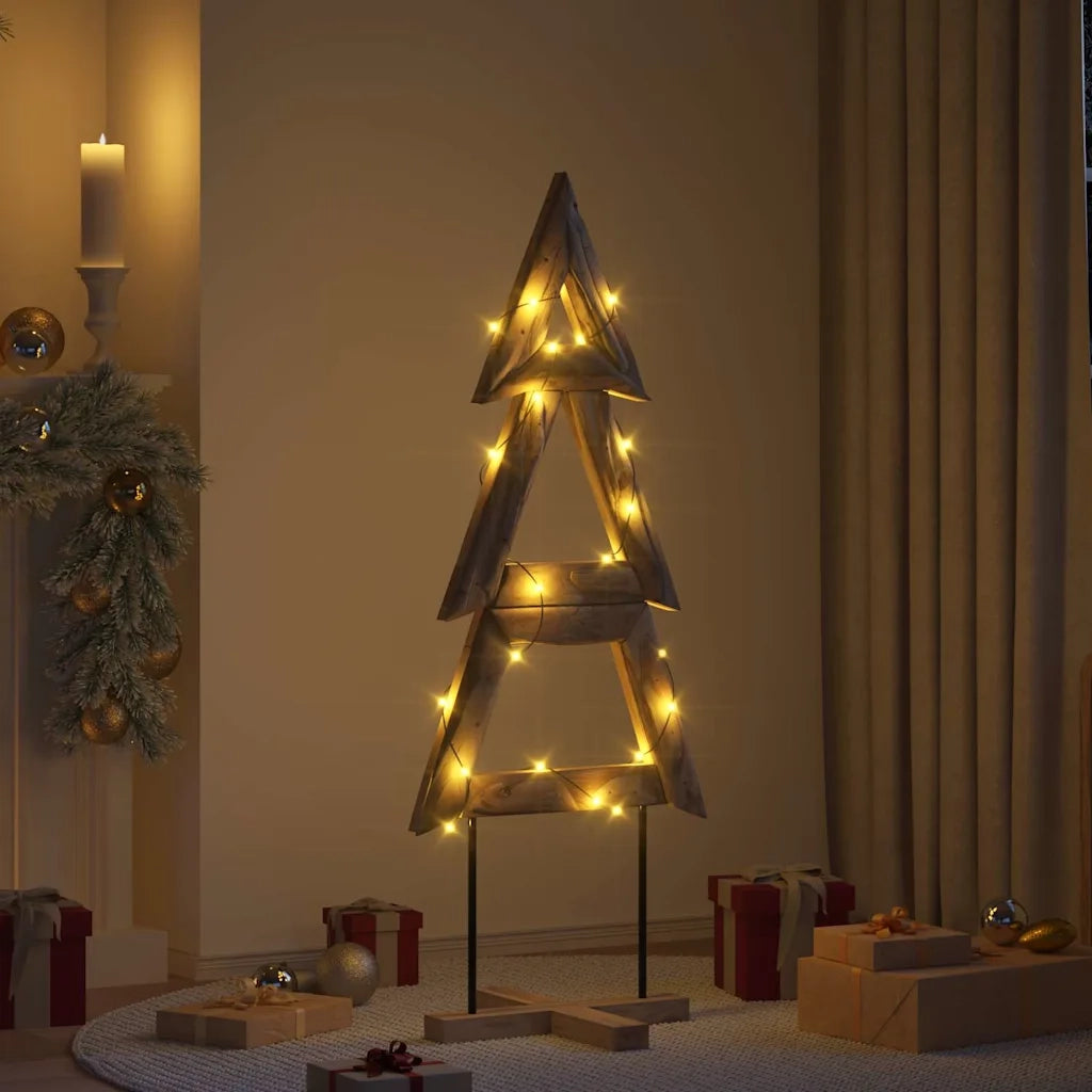 Albero di Natale Marrone 149,5 cm Legno massello di teak 42017928