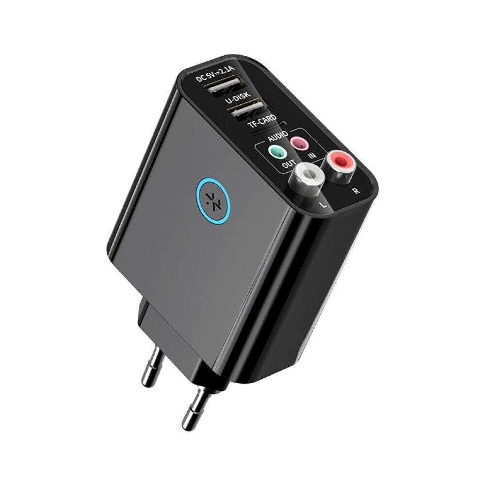 Trade Shop - Adattatore Bluetooh Usb 5.0 Trasmettitore Ricevitore Audio Wireless Aux Rca K16 -