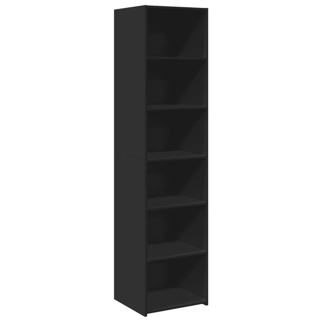 Credenza Nera 45x41x185 cm in Legno Multistrato 3281674