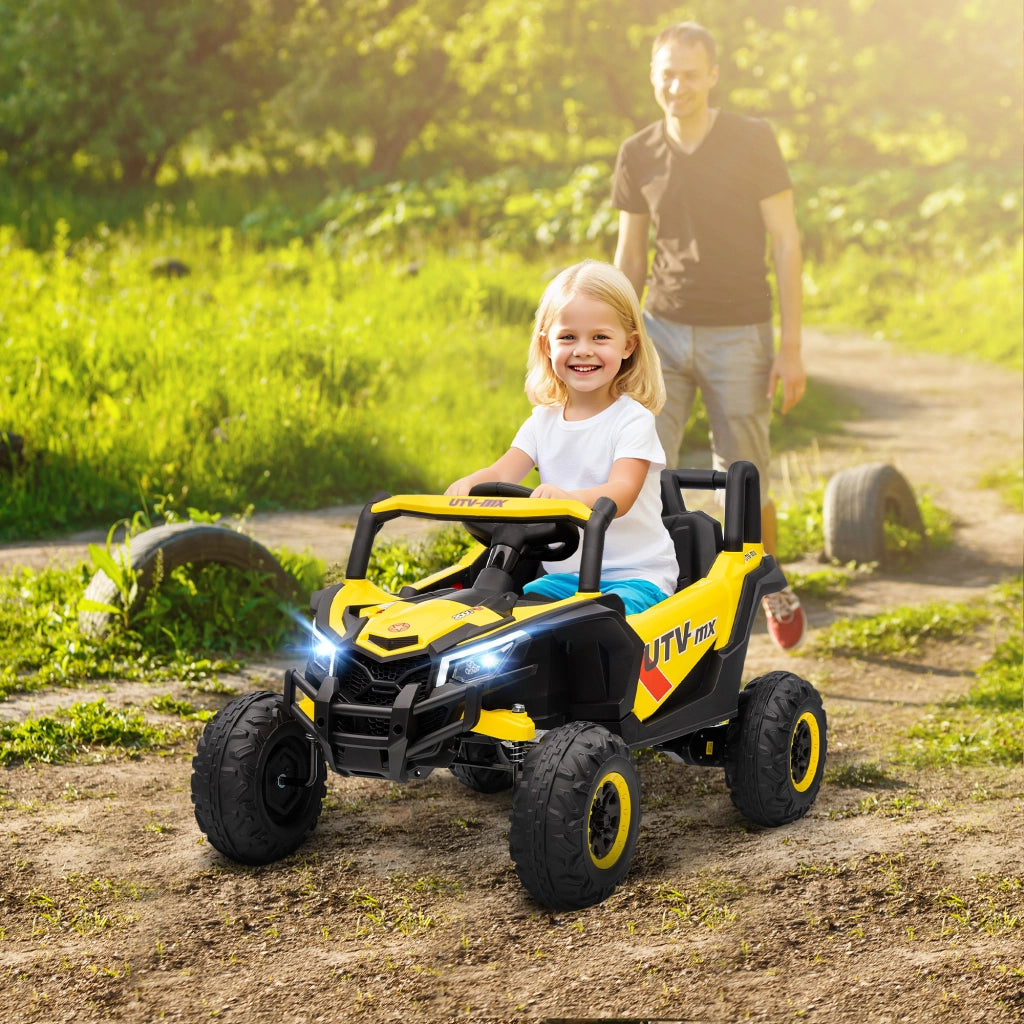Veicolo elettrico bambini UTV ¨C zephmum ¨C 96x61x56 cm, giallo