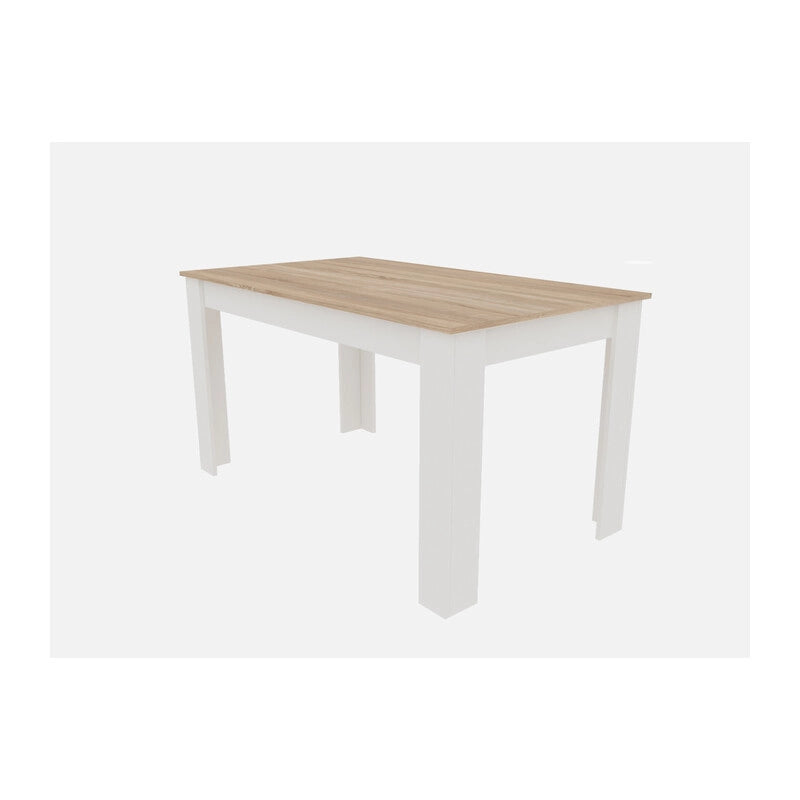 TAVOLO ALLUNGABILE CM 80X140/180XH.75 ROV./BIANCO- 1,0 pz