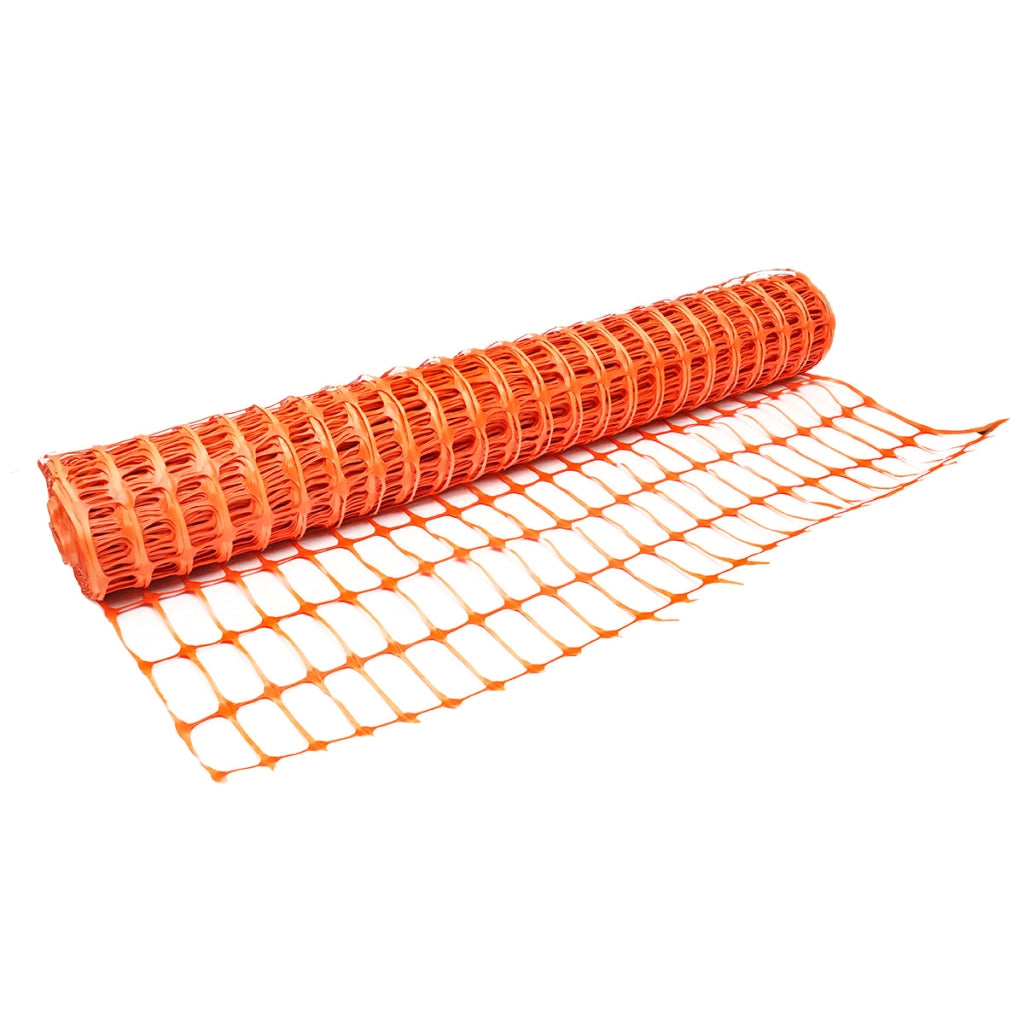Rete per delimitazione lavori 1mx50m con maglie 70x40mm, 110g/m arancione