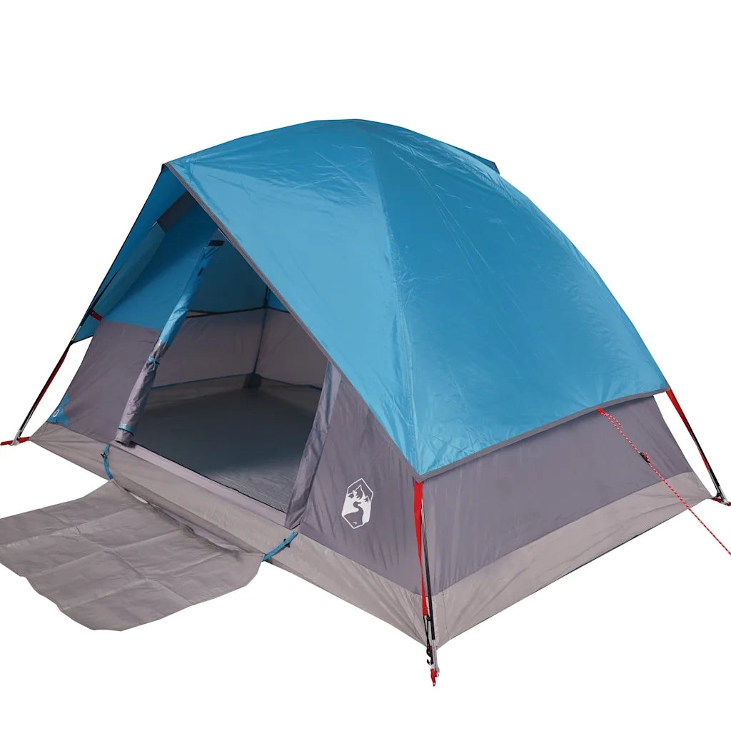Tenda da Campeggio a Cupola per 2 Persone-Tenda per Escursionismo Blu Impermeabile 912519