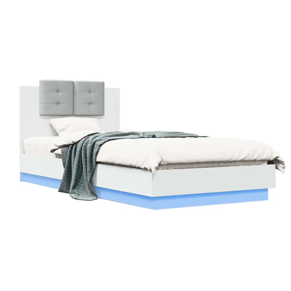 Letto con LED Bianco 80 x 200 cm Legno ingegnerizzato 3429661