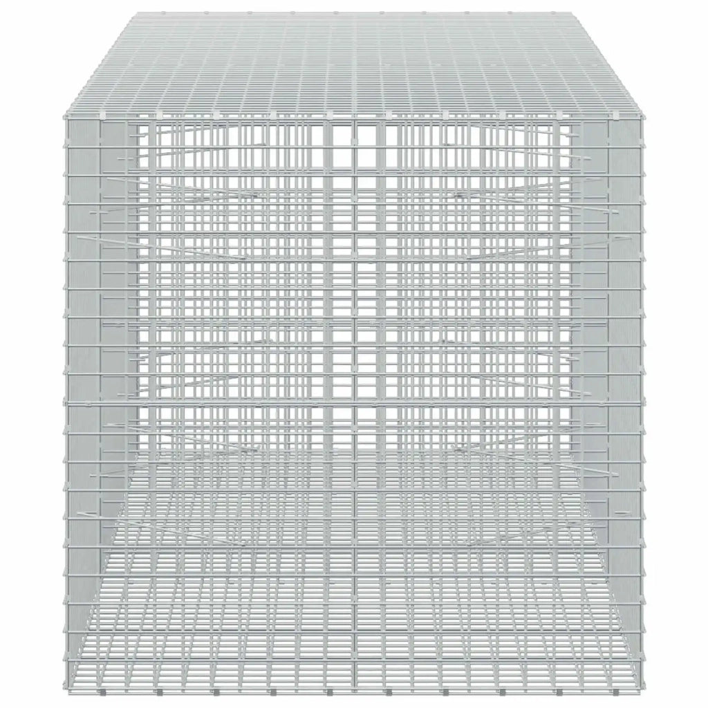Gabione con filo da 5 mm e rete da 5x5 cm 250x100x100 cm 3464351