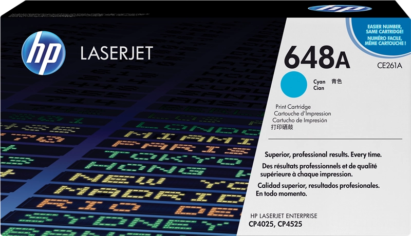 HP Cartuccia Toner originale ciano LaserJet 648A