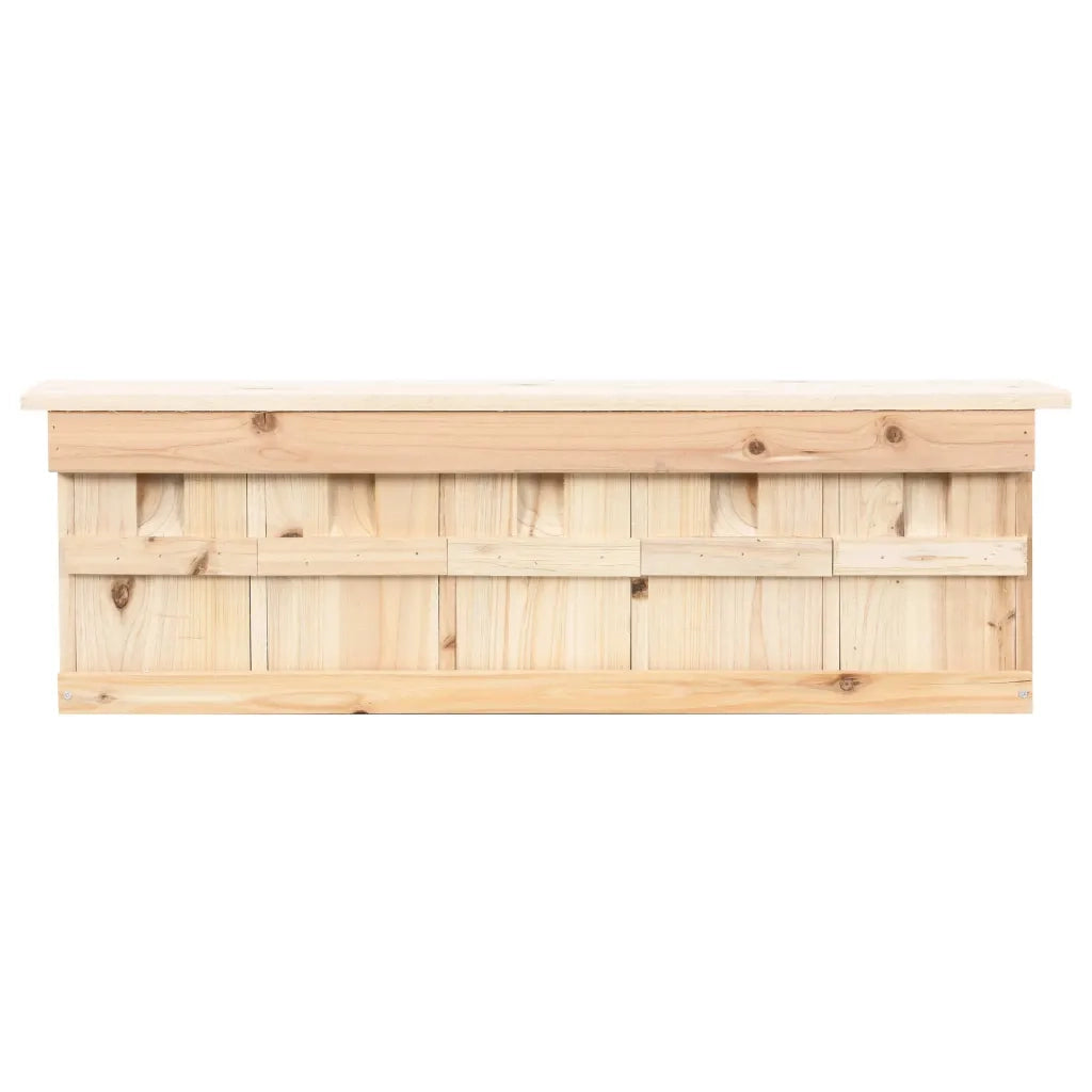 Casetta per Passeri con 5 Camere 68x15x21 cm Legno di Abete 47245