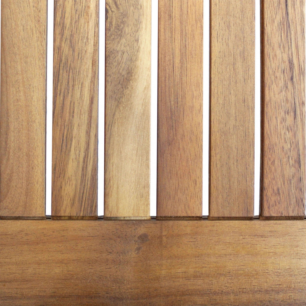 Tavolo 80x80x74 h cm in Legno di Acacia Marrone