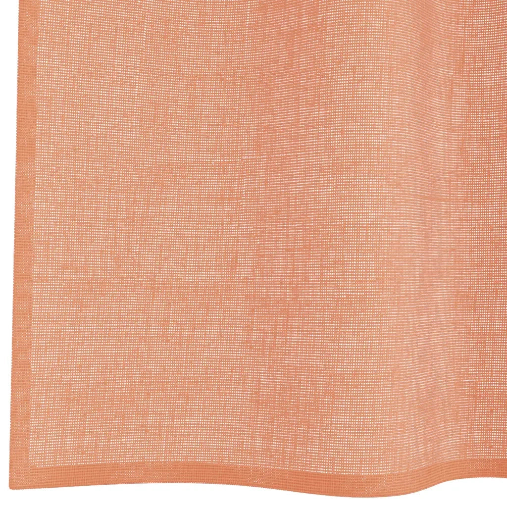 Tende in Voile con Passanti 2 pz Terracotta 140x260 cm 4102325