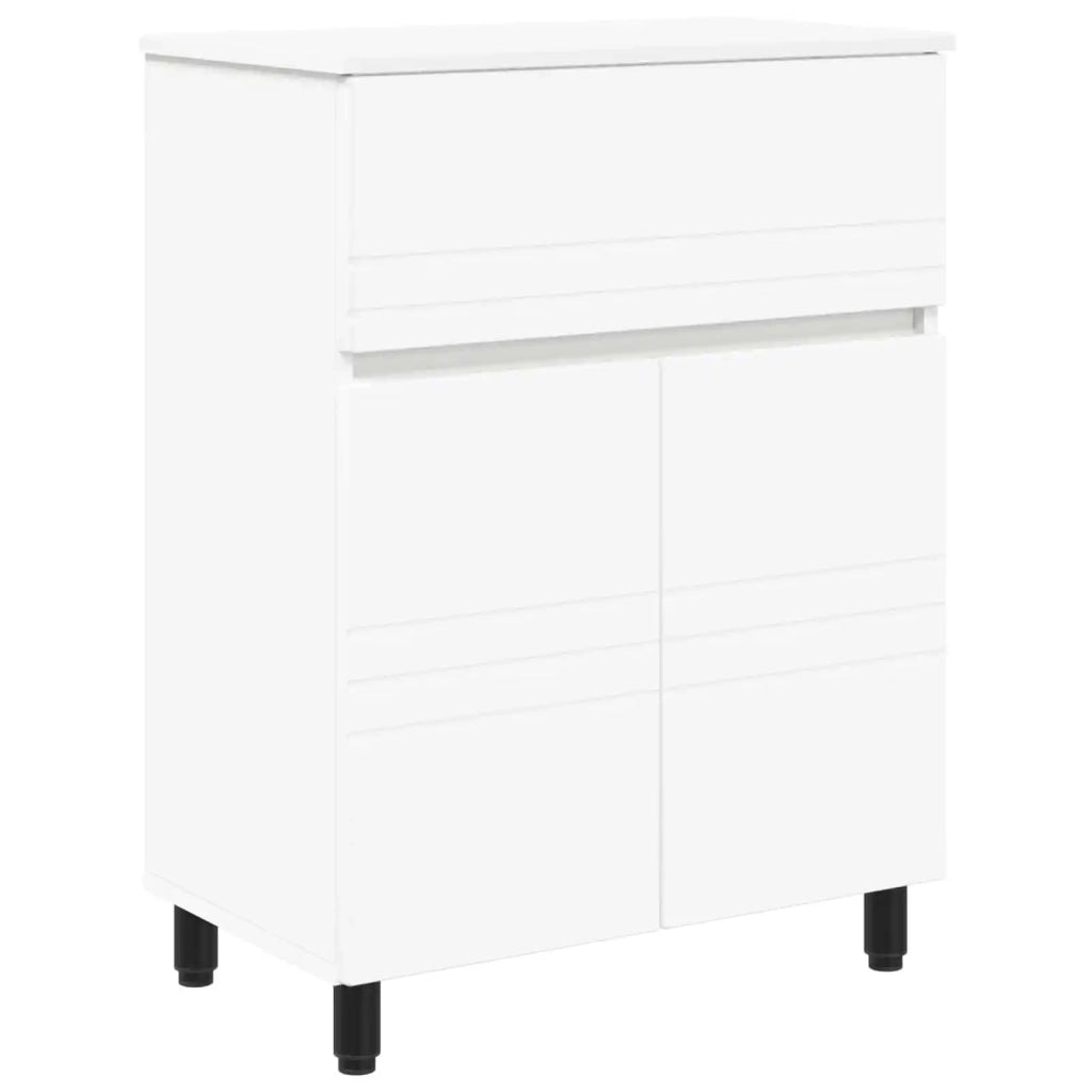 Mobiletto da bagno Bianco 60 x 35 x 80 cm Legno ingegnerizzato 889415