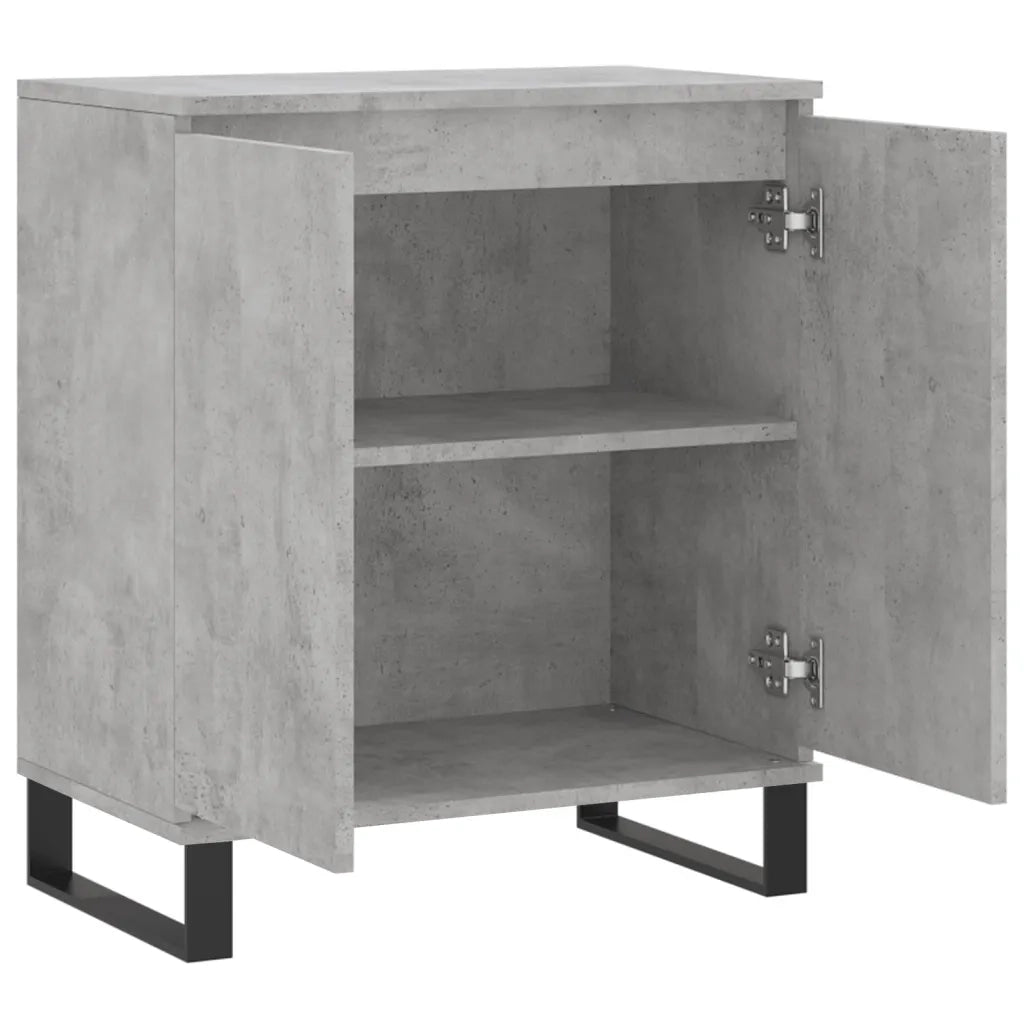 Credenza-Buffet-Armadio da cucina Grigio Cemento 60x35x70 cm in Legno Multistrato 491955