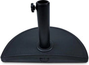 Ombrellone per metà ombrellone da giardino - 12 kg - Nero con manubrio regolabile