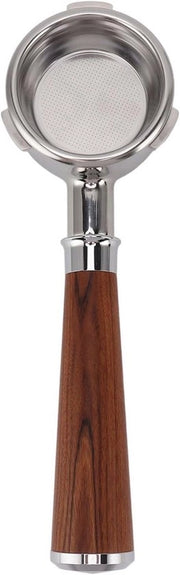Portafilter senza fondo 3 fori design - 58 mm - maniglia in legno massello - macchine da caffè - un design sequoia