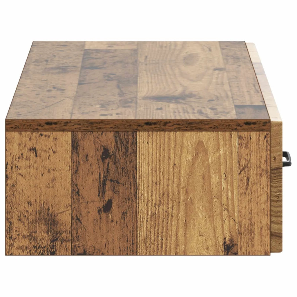 Tavolino da Parete Laterale Legno antico 87,5 x 34,5 x 17 cm 899353