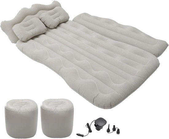 Matrimoniale auto-matras inflatabile un posto - Sedile posteriore gonfiabile - Letto da campeggio portatile - Materiale PVC/ flocking - 170x110x14cm - Matras di auto per dormire
