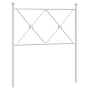 Testiera | Testata di Ricambio in Metallo Bianco 75 cm