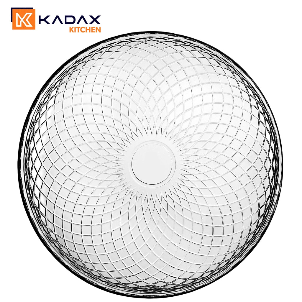 KADAX Set di 2 piatti piani da 30 cm, piatti grandi in vetro rotondi e piatti