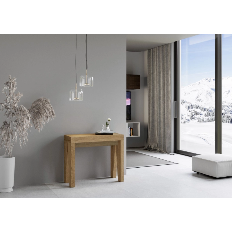 Consolle allungabile 90x40/196 cm Naxy Small - Quercia Natura