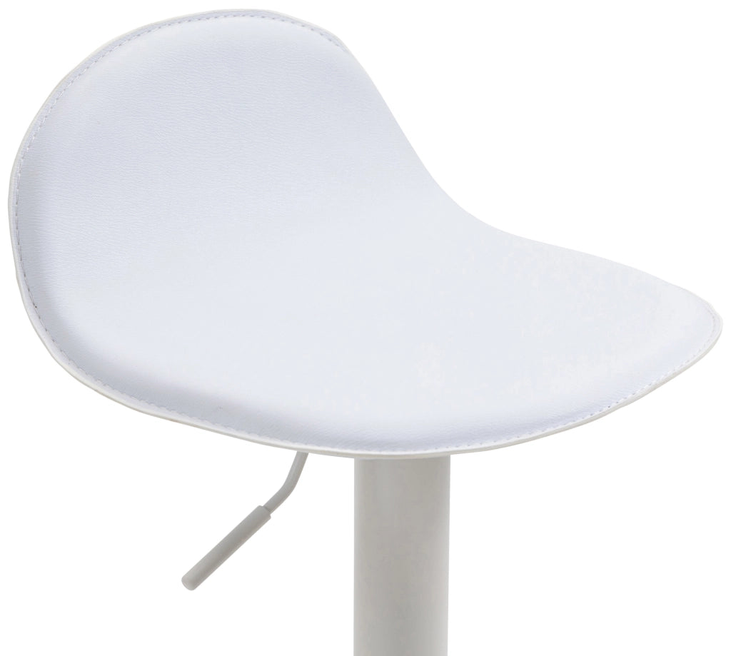 Sgabello Lana V2 in similpelle bianco,bianco
