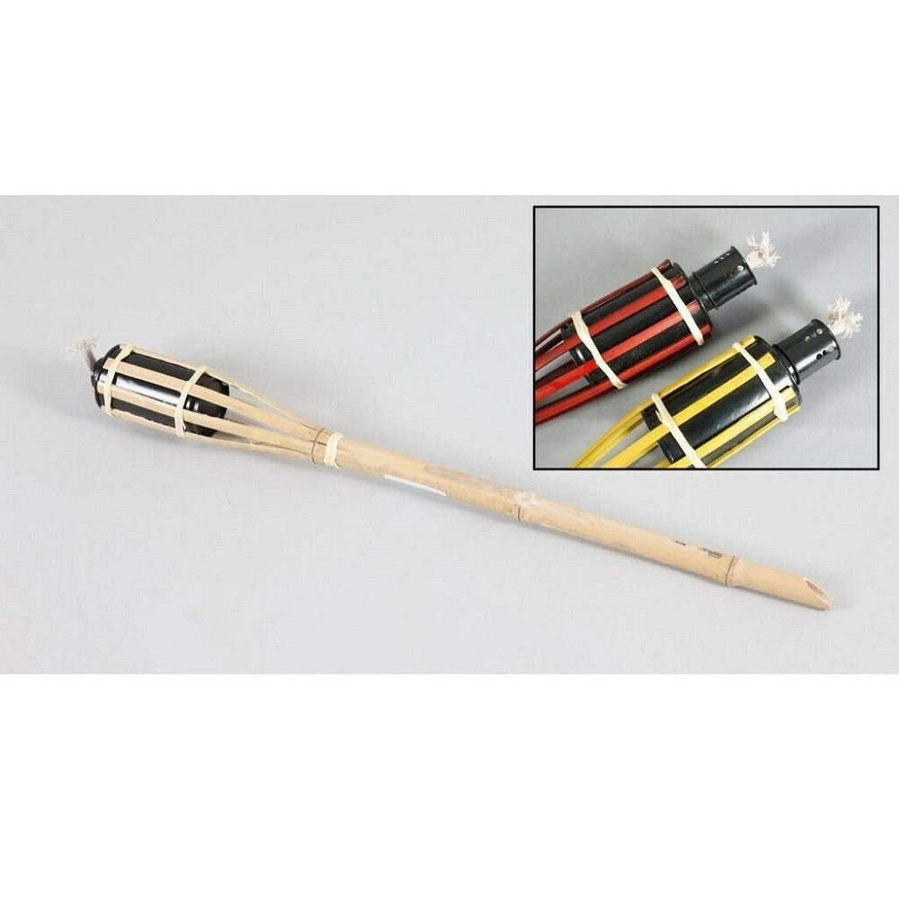 Trade Shop - Fiaccola Bambù Bamboo 90cm Esterno Giardino Luce Torcia Stoppino Bt-a90 Ro000442 -
