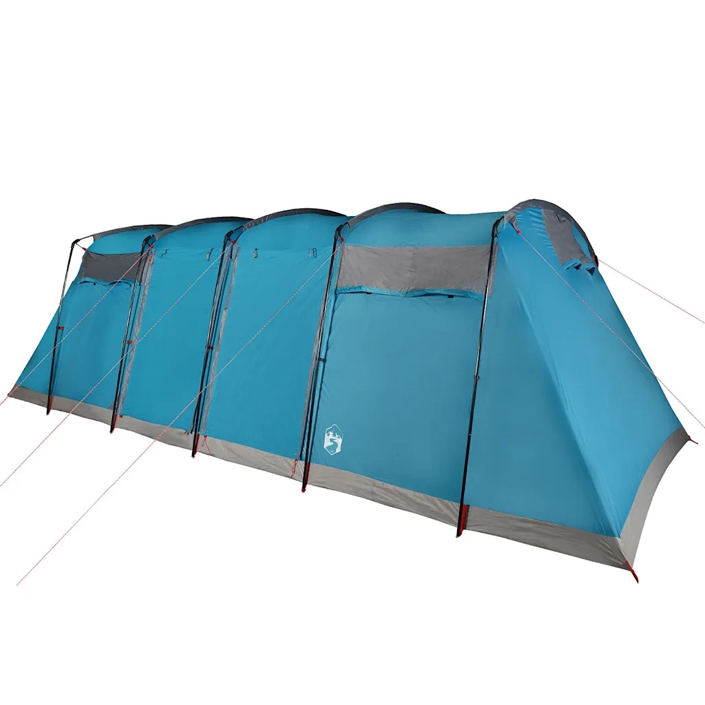 Tenda Familiare a Tunnel per 8 Persone-Tenda da campeggio Blu Impermeabile 497760