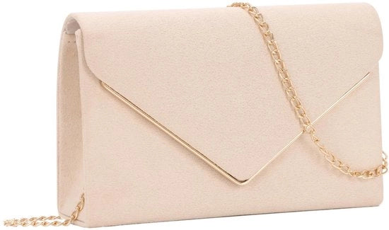 Clutch in Pelle per Donna Borsa da Festa con Spalla in Pelle Chiusa con Cinturino Elegante Borsa da Spalla in Pelle per Festa da Sera