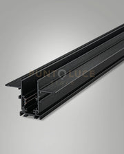 BINARIO 48V NERO INCASSO L200CM CON TAPPI IP20