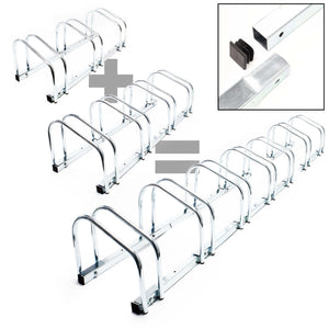 Rastrelliera per 3 biciclette 70x33x27 cm acciaio zincato Porta bici