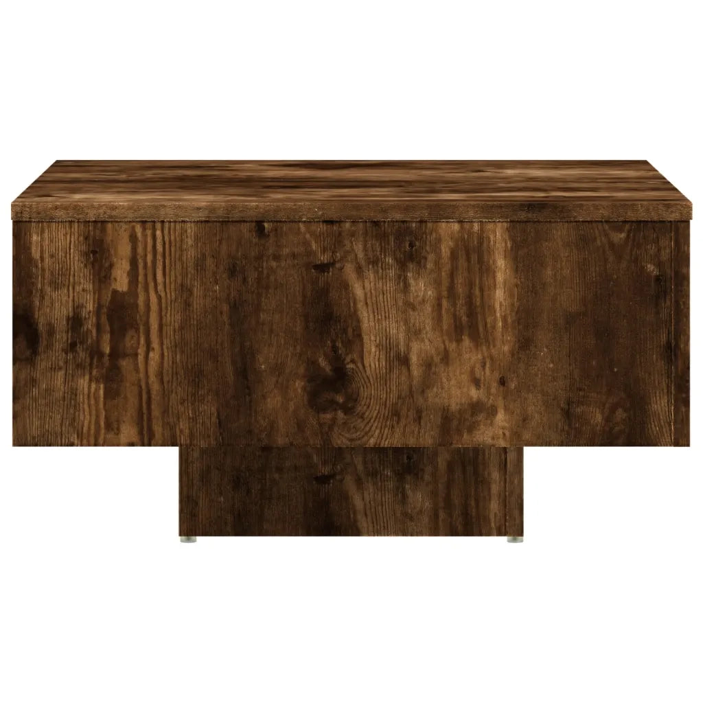 Tavolino Rovere Fumo 60x60x31,5 cm in Legno Multistrato 815837