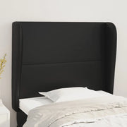 Testiera ad Orecchio-Testata con Orecchie Nera 93x23x118/128 cm in Similpelle 615341