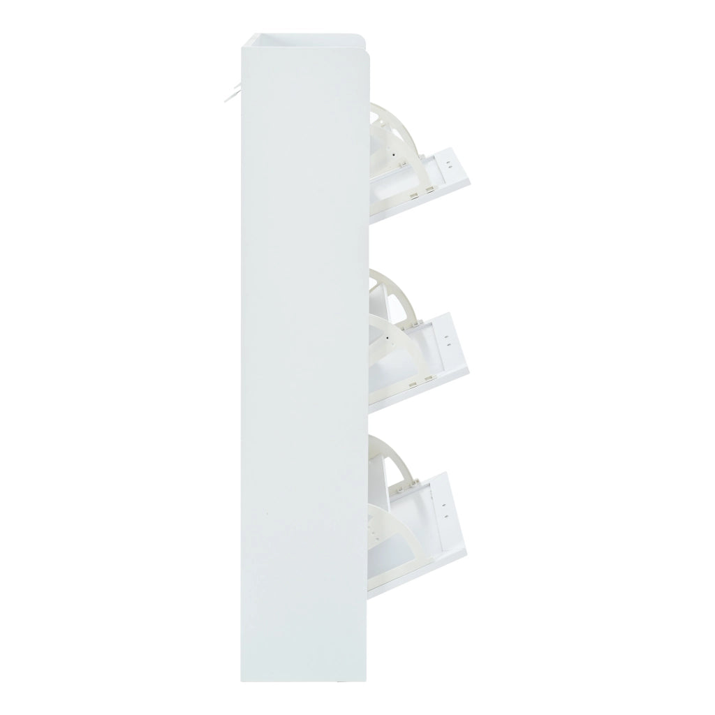 Scarpiera a 6 Ripiani ¨C Xylo ¨C Bianco, MDF e Truciolato, 70x24x120 cm
