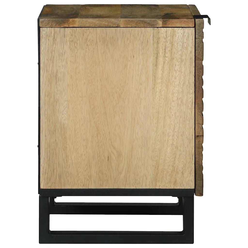 vidaXL Comodini Marrone e Nero 40 x 33.5 x 46 cm