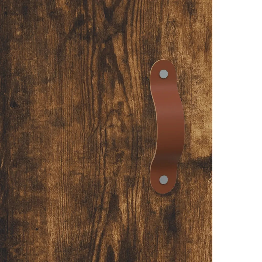 vidaXL Mobile a Parete Rovere Fumo 69,5x34x90 cm in Legno Multistrato